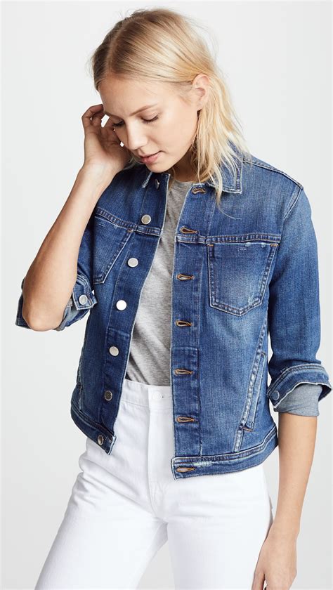 l agence celine jacket|L'AGENCE Celine Slim Fit Distressed Jacket .